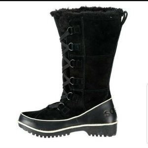 SOREL Tivoli II High Women Size 6 NL2093-010 Fur Warm Waterproof Tall BOOTS EUC